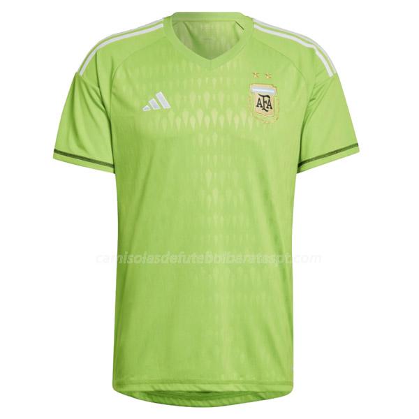 camisola argentina copa do mundo guarda-redes verde 2022