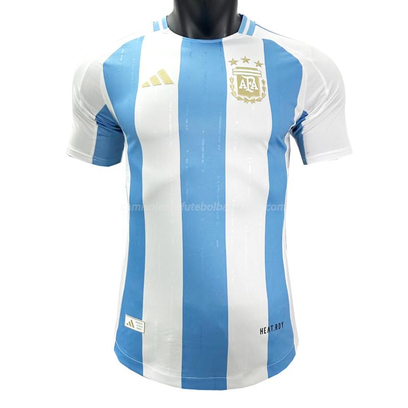 camisola argentina edição player equipamento principal 2024