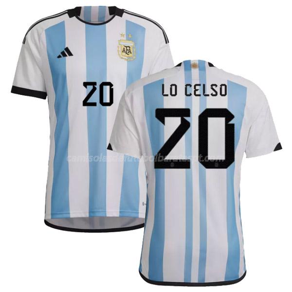 camisola argentina lo celso equipamento principal 2022