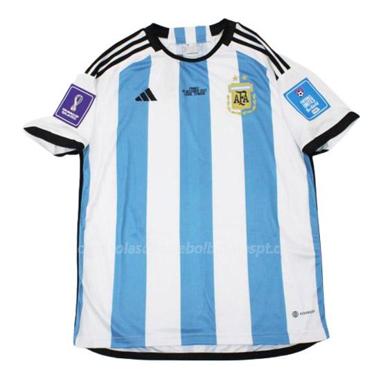 camisola argentina world cup final equipamento principal 2022