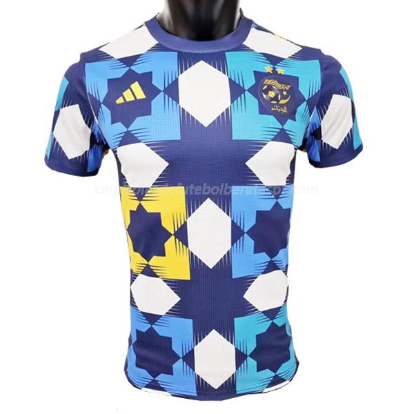 camisola argélia pre-match azul 2022