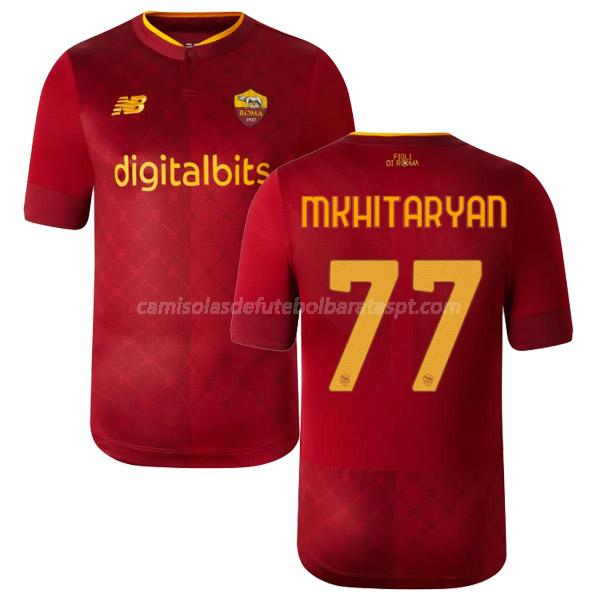 camisola as roma mkhitaryan equipamento principal 2022-23