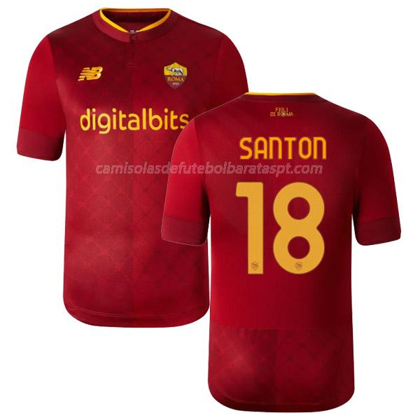 camisola as roma santon equipamento principal 2022-23