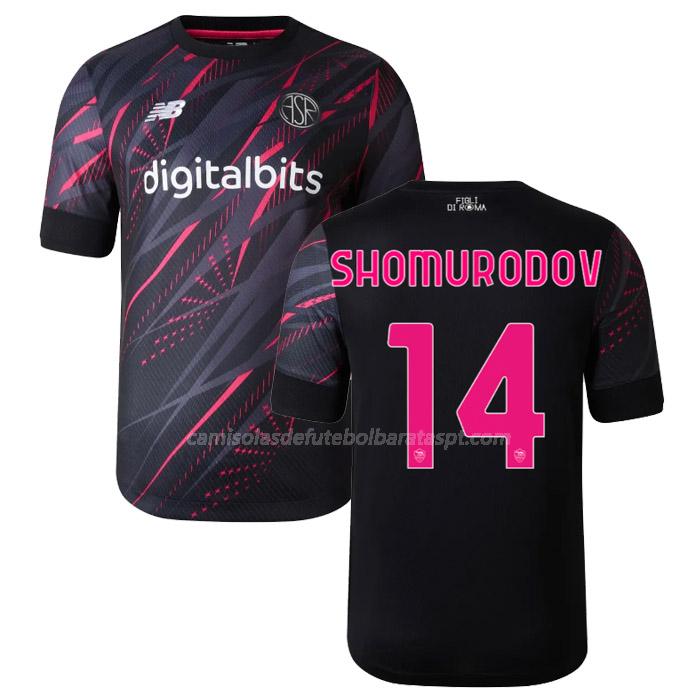 camisola as roma shomurodov equipamento alternativo 2023