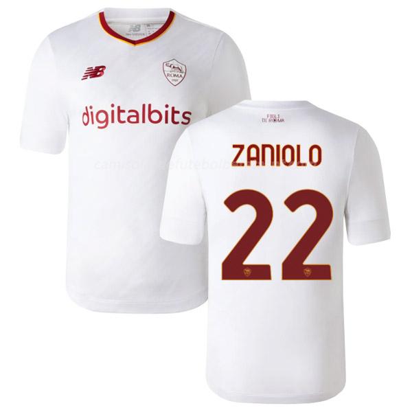 camisola as roma zaniolo equipamento suplente 2022-23