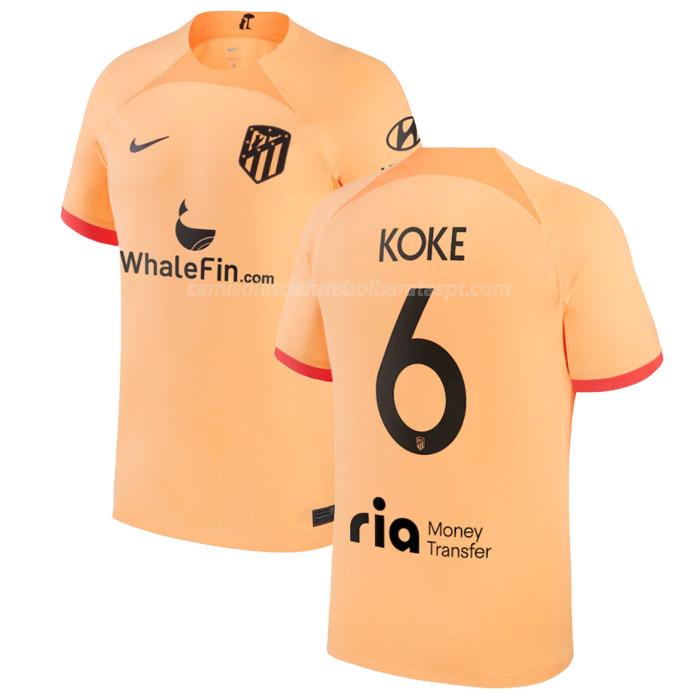 camisola atlético de madrid koke equipamento alternativo 2022-23