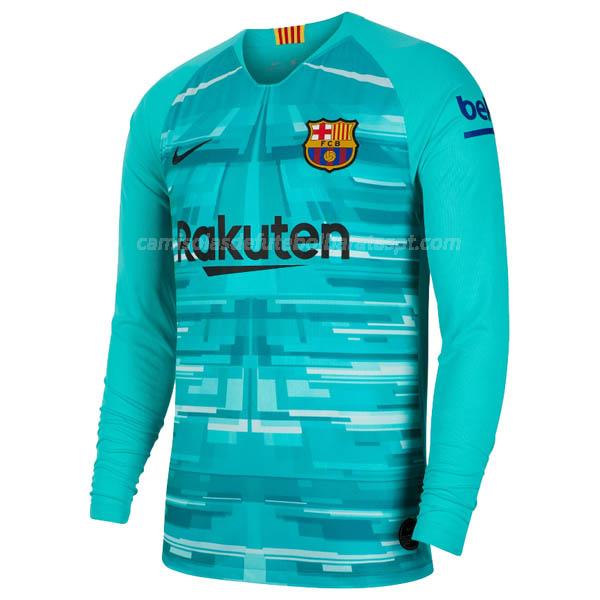 camisola barcelona manga comprida do guarda-redes equipamento principal 2019-2020