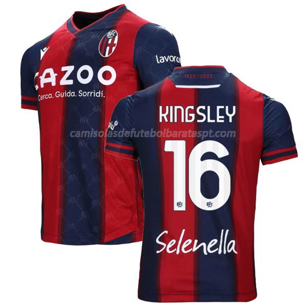 camisola bologna kingsley equipamento principal 2022-23