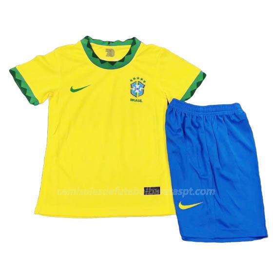camisola brasil crianças equipamento principal 2020-21