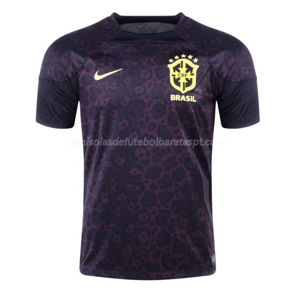 camisola brasil guarda-redes copa do mundo preto 2022