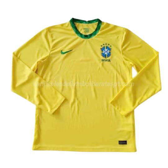 camisola brasil manga comprida equipamento principal 2020-21