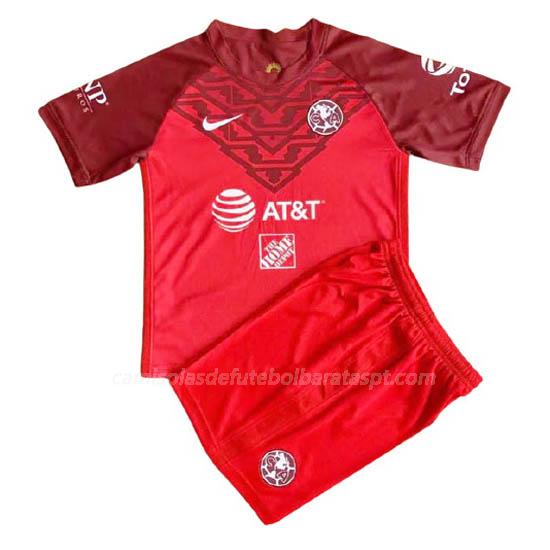 camisola club america crianças guarda-redes vermelho 2021-22