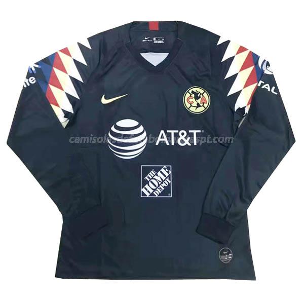 camisola club america manga comprida equipamento suplente 2019-2020