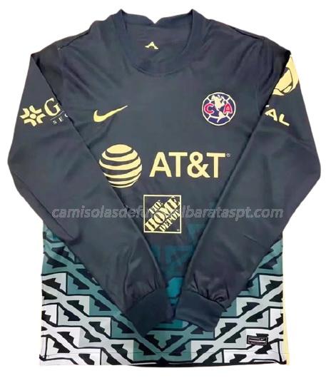 camisola club america manga comprida equipamento suplente 2021-22