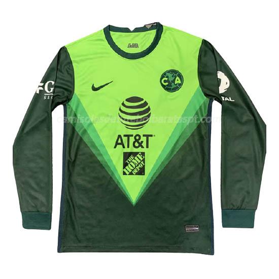 camisola club america manga comprida verde 2020-21