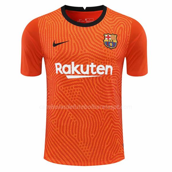 camisola fc barcelona guarda-redes laranja 2020-21