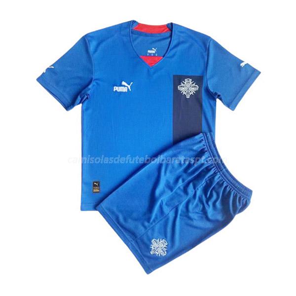 camisola islândia crianças equipamento principal 2022-23