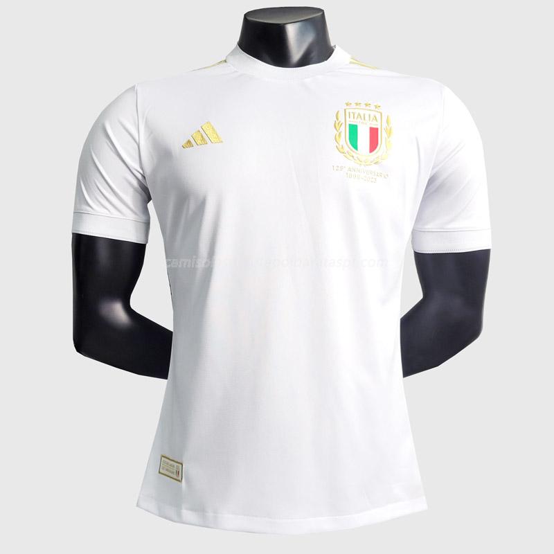 camisola itália edição player 125º aniversário branco 2023 