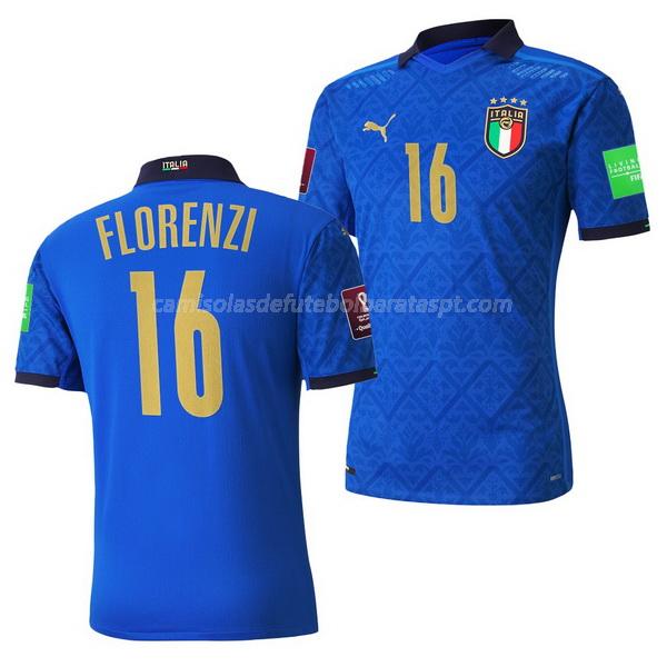 camisola itália florenzi equipamento principal 2021-22