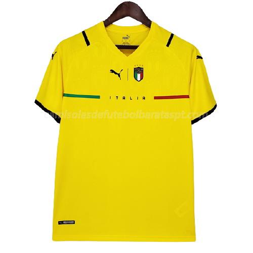 camisola itália guarda-redes amarelo 2021-22