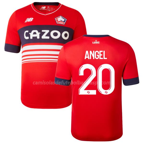 camisola lille osc angel equipamento principal 2022-23
