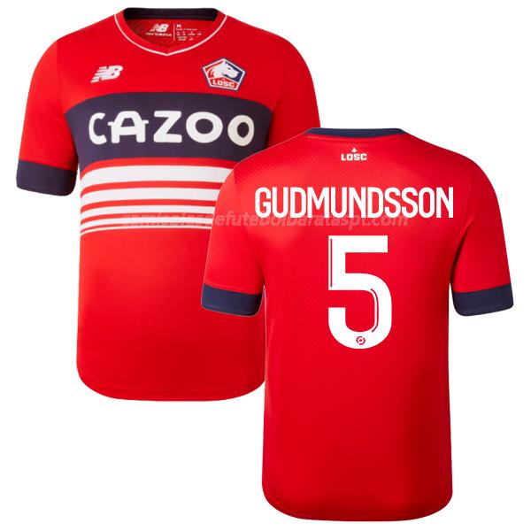 camisola lille osc gudmundsson equipamento principal 2022-23