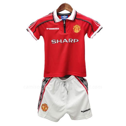 camisola manchester united crianças equipamento principal 1998-99