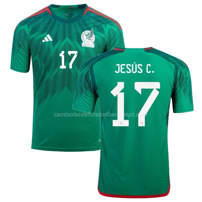 camisola méxico jesus c. copa do mundo equipamento principal 2022