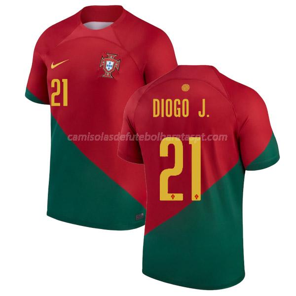 camisola portugal diogo jota copa do mundo equipamento principal 2022
