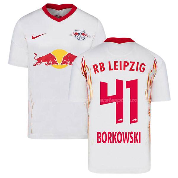 camisola rb leipzig borkowski equipamento principal 2020-21