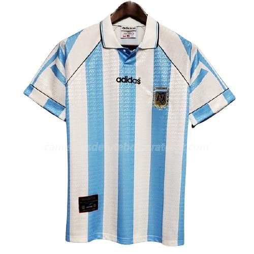camisola retrô argentina equipamento principal 1996