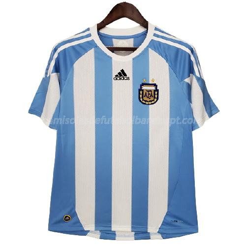 camisola retrô argentina equipamento principal 2010