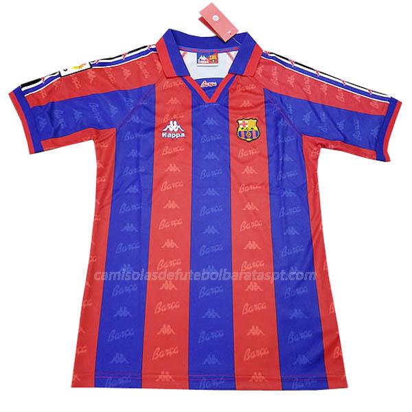 camisola retrô barcelona equipamento principal 1996-1997