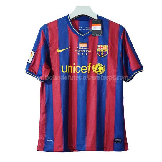 camisola retrô barcelona equipamento principal 2009-2010