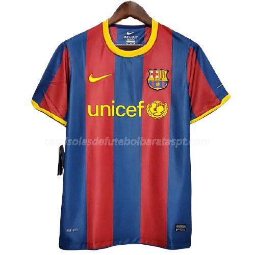 camisola retrô barcelona equipamento principal 2010-2011