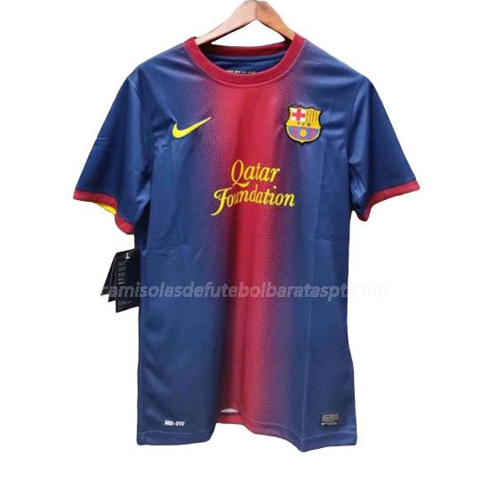 camisola retrô barcelona equipamento principal 2012-13