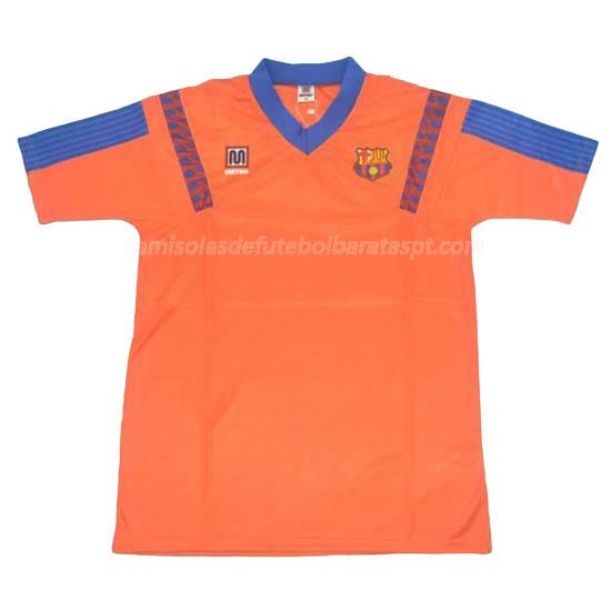 camisola retrô barcelona equipamento suplente 1992-93