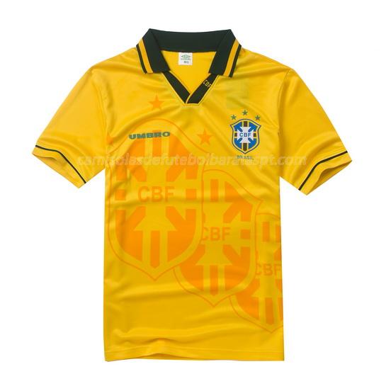 camisola retrô brasil equipamento principal 1994