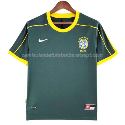 camisola retrô brasil equipamento principal 1998
