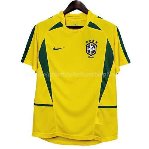 camisola retrô brasil equipamento principal 2002