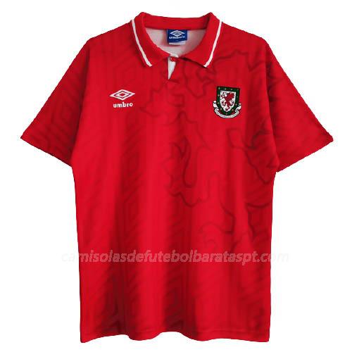 camisola retrô galês equipamento principal 1992-94