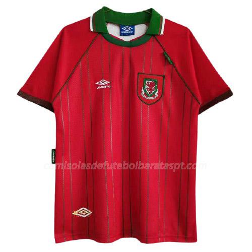 camisola retrô galês equipamento principal 1994-96