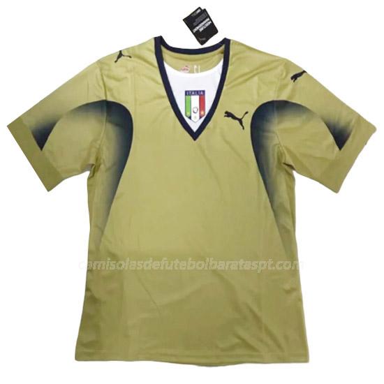 camisola retrô itália guarda-redes equipamento principal 2006