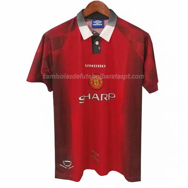 camisola retrô manchester united equipamento principal 1996-1997