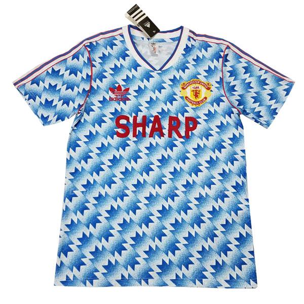 camisola retrô manchester united equipamento suplente 1989