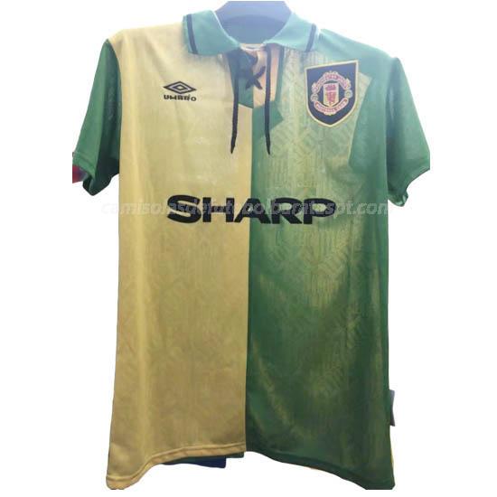 camisola retrô manchester united equipamento suplente 1992-94