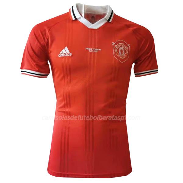 camisola retrô manchester united vermelho 2019-2020