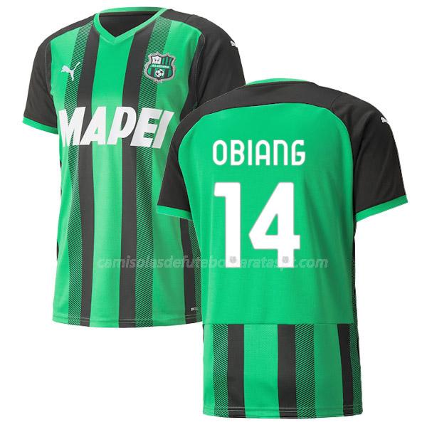 camisola sassuolo calcio obiang equipamento principal 2021-22