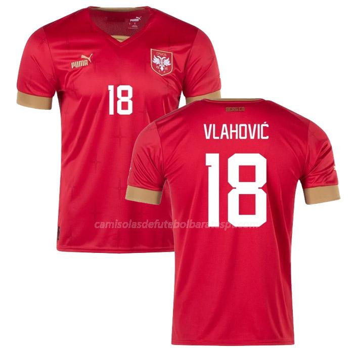 camisola serbia vlahovic copa do mundo equipamento principal 2022