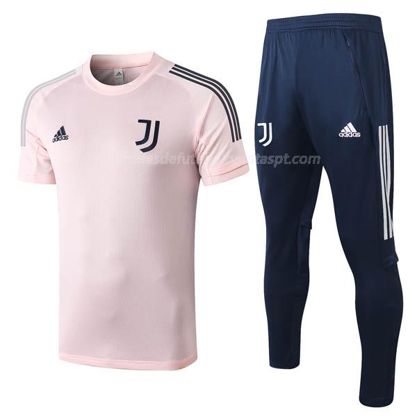 camisola training e calças juventus rosa 2020-21